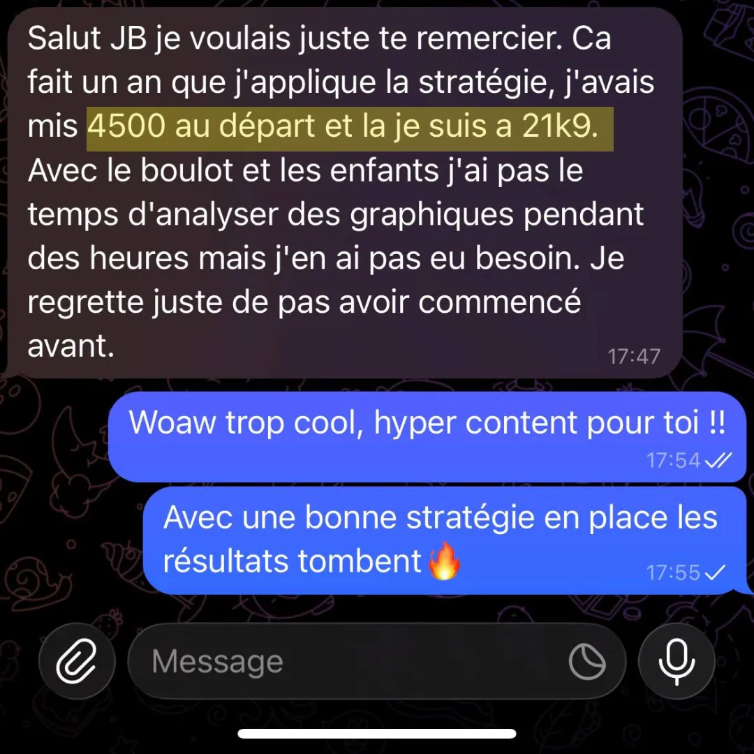 Capture du message de Nicolas D.